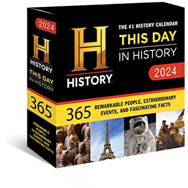 2024 History Channel This Day in History Kalender: 365 Bemerkenswerte Menschen, außergewöhnliche Ereignisse und faszinierende Fakten (Tageskalender, Büro-Schreibtisch-Geschenk) (Momente in