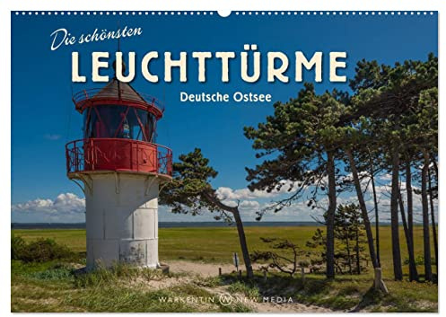 Die schönsten Leuchttürme - Deutsche Ostsee (Wandkalender 2026 DIN A2 quer), CALVENDO Monatskalender: Der international tätige professionelle ... dänischen Grenze und Rügen. (CALVENDO Orte)