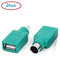 PROW® Cavi USB A Maschio a Mini Femmina a 6 pin Computer Wireless Tastiera Mouse Connettore adattatore convertitore - 2 pacchetti (verde)
