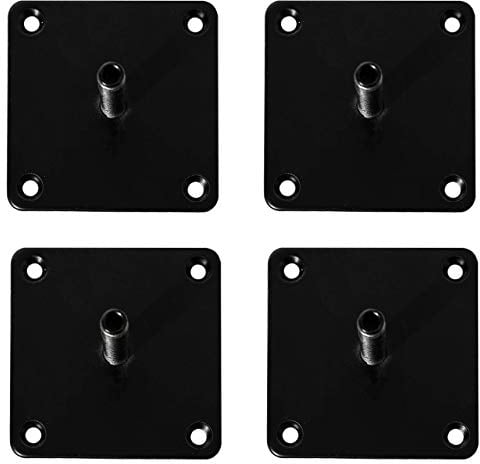 Natural Goods Berlin 4X Fusion Leg Befestigungsplatte | Montageplatte | Universal Grundplatte Metall