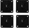 Natural Goods Berlin 4X Fusion Leg Befestigungsplatte | Montageplatte | Universal Grundplatte Metall