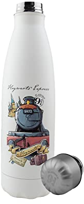 Cinereplicas Harry Potter - Gourde Isotherme 500ml Acier Inoxidable - Licence Officielle (En route vers Poudlard)