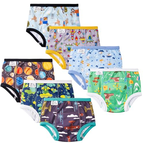 Heekcaa Baby Potty Training Pants,Toddler Potty Training Pants 7 Pack,Potty Training Underwear For Boys 2T,3T,4T,5T,6T (as8, age, 3_years, regular, Blue)