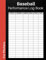 Baseball Performance Log Book for Pitchers: Track, Analyze, and Elevate Your Performance with Inning-by-Inning Insights and Key Stats