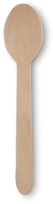 BIOZOYG cuillère jetable de vaisselle à usage unique I 500 x cuillère à soupe de madera cuillère en bois couverts jetables I biodégradable et compostable 16.5cm