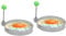 Innoteck Essentials Egg Ring - Stainless Steel - Shaping Ring with Anti-Scald and Folding Handle - Non-stick Round Mould - Egg Frying or Shaping Omelette, Sandwich, Pancake and Mini Burger - Pack of 2