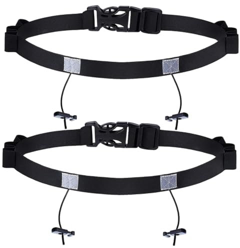 XPEX 2 Pièces Porte Dossard, Porte Dossard Running, Porte Dossard Triathlon, Ceinture Porte-Dossard Ceinture De Triathlon Courroie Running Réglable Ceinture De Course Pour Marathon Cyclisme