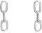Silverly 925 Sterling Silver Oval Link Drop Earrings for Women - Paperclip Chain Design - Dainty Minimalist Hoop Earrings - Simple Hypoallergenic Jewellery - Long Dangle Geometric Studs