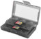 OUDQFCJ SD Card Case, Memory Card Storage Box, SD Card Holder (Dunkelgrau)