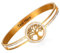 Eigso Bracelet en acier inoxydable personnalisé pour femmes hommes Bracelet en or avec gravure de l'arbre de vie