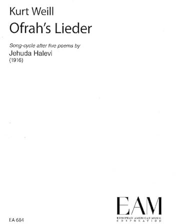Ofrah's Lieder: Lieder-Zyklus. Singstimme und Klavier.