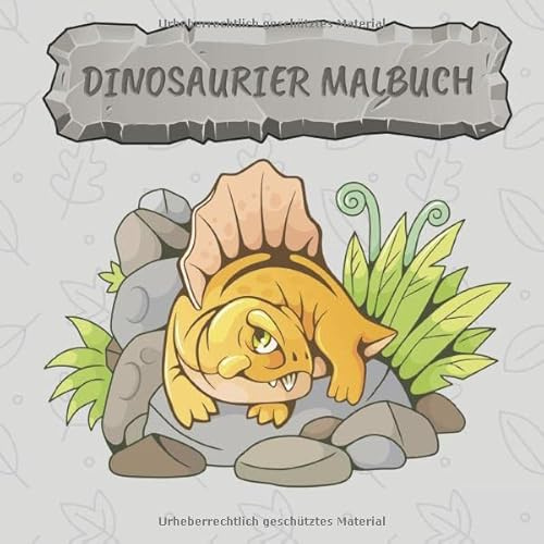 Dinosaurier Malbuch: 40 wunderschöne Dinosaurier zum ausmalen in verschiedenen Schwierigkeitsgraden - perfekt für Kinder ab 2 Jahren