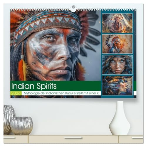 Indian Spirits (hochwertiger Premium Wandkalender 2026 DIN A2 quer), Kunstdruck in Hochglanz: Lassen Sie sich jeden Monat aufs Neue von der Schönheit ... einzigartigen Kalenders. (CALVENDO Menschen)