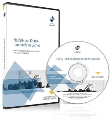 Notfall- und Krisenhandbuch im Betrieb: Software mit fertigen Textbausteinen zur Erstellung und Aktualisierung