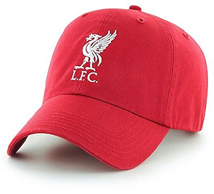 Liverpool FC Baseball Kappe mit Club Wappen (Einheitsgröße) (Rot)