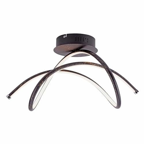 LeuchtenDirekt LED Deckenleuchte VIOLETTA, rost, 1xLED-Board/26W/3000K, Innenleuchte, IP20, geschwungen, 15441-48