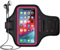 iPhone 16 15 Pro Max/Plus Armband, JEMACHE Gym Sport Workout Running Arm Band Holder for iPhone 16/15/14/13/12 Pro Max & Plus (Rosy)