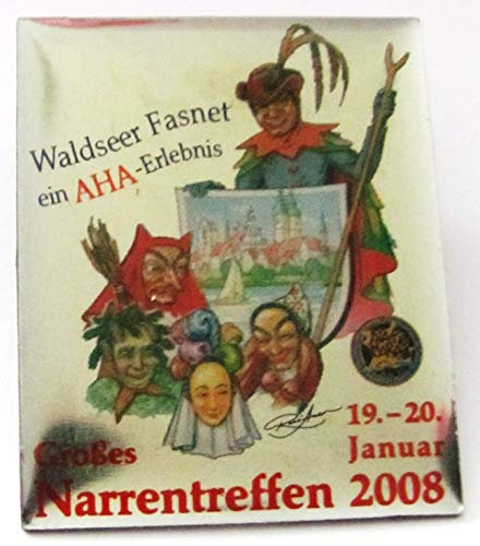 Karneval - Waldseer Fasnet - Narrentreffen 2008 - Pin 34 x 28 mm