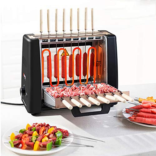 Nouvellement 16 cordes Upgraded Brochettes Machine, Petit Smokeless automatique flip électrique Four, Cuisine Grill Portable intérieur