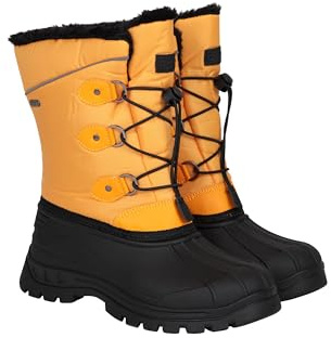 Mountain Warehouse Whistler Kids Snow Boots - Snowproof, Warm, Breathable Childrens Winter Boots, Durable & High Traction Soles - Ideal For Walking & Daily Use Yellow Kids Shoe Size 11