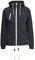 OXMO OXTilda Damen Jacke Übergangsjacke mit Kapuze Kordelzügen Eingrifftaschen Regular fit, Größe:L, Farbe:DARK GREY (792890)