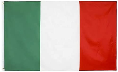 Longivia® Bandera Italia Grande para Exterior - Bandera de italia Grande 90x150 cm Reforzada y con 2 Ojales Metálicos Italian Flag Banderas Europaeas Italiana Tela Fuerte