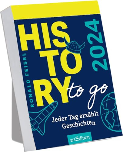 Abreißkalender History to go 2024: Jeder Tag erzählt Geschichten | Tagesabreißkalender zum Aufstellen oder Aufhängen
