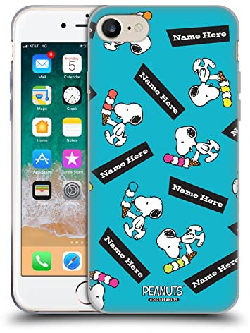 Head Case Designs Offizielle Personalisierte Individuelle Peanuts Snoopy Kunst Soft Gel Handyhülle Hülle kompatibel mit Apple iPhone 7/8 / SE 2020 & 2022
