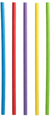 3000 Shake-Halme aus Papier pure Ø 8 mm · 25 cm bunt Strohhalme Trinkhalme farbig sortiert