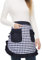 Love Potato Taillenschürze mit Taschen, modische Küchenschürze für Küche, Kochen, Restaurant, Bistro, halbe Schürzen für Mädchen und Frauen, Black Plaid, One size