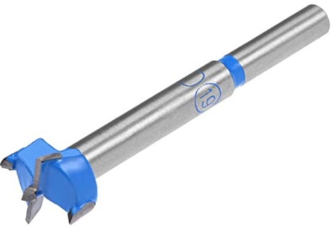 QUARKZMAN 1 Stück 19mm Forstner Bohrer Wolframkarbid Holzlochsäge Schnecken Öffner für Möbel Kunststoff Türscharnier Blau Grau