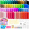 Ixiaoyoo Polymer Clay 50 Colors, Modeling Clay for Kids DIY Starter Kits, Oven Bake Model Clay, Non-Toxic, Non-Sticky, Ideal Clay Kits for Children and Artists