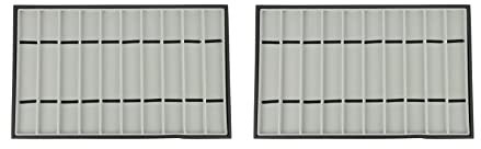 VENYAA 2 x 10 slot per cinturino orologio, per cinturino con coperchio trasparente, organizer per cinturini per orologi, vassoio impilabile per cinturini A