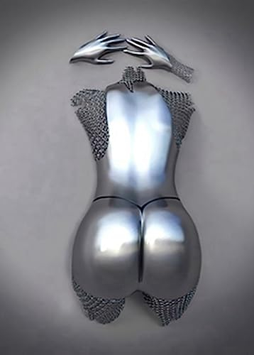 Metall Figur Statue Kunst Leinwand Gemälde Romantisch Abstrakt Poster und Drucke 3D Liebhaber Skulptur Poster Modernes Wohnzimmer Heimdekoration - Ohne Rahmen (BST-13,50x70cm*1)