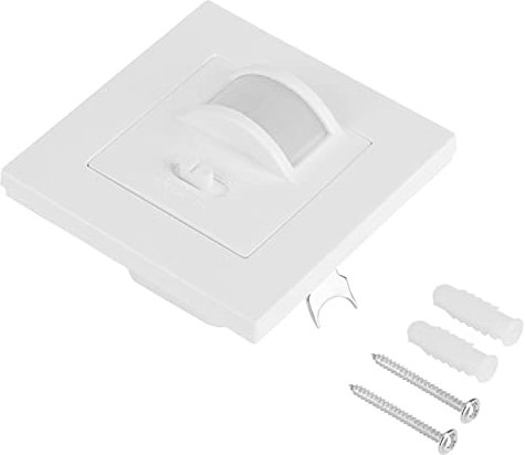 CHEOTIME Motion Sensor Light Switch, PIR Infrared Sensor Switch Automatic Light Switch On/Off Override Sensor Light Switch 150W, White