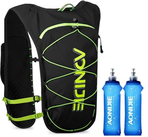 Hydration Backpack, Geila Running Hydration Vest, Marathon Trail Running Backpack, Breathable Rucksack Outdoors Sport Marathoner Running Vest, Light Water Backpack