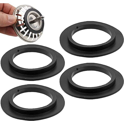 Casiler 5pcs Rubber Washer Gasket for Basket Strainer Plug for 78 79 80 Mm Kitchen Bathroom Sink Drain Gasket