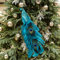 JUOPZKENN 2 Pieces Artificial Peacock Christmas Decorations, Blue Peacock Decor for Christmas Ornaments Fake Long Tail Feathered Peacock for Crafts with Clip, Home Wedding Party Tree Ornaments(#1)