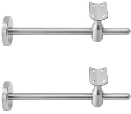 Edelstahl Verstellbare Handlaufträger,304 Edelstahl Wandhalter für Wand Geländer Handlauf Rohr Treppe Griff(bogen)