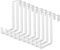 Victoper Over Door Hook Hanger 10 Pack Set Dual Sided Availability Assembly-Free Matte Texture Over Door Hanger for Clothes Coat Towel Bag Robe Bathroom Kitchen Christmas Wreath Door Hooks White