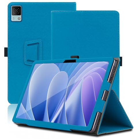 Étui pour DOOGEE T30 Ultra, 11 inch, DOOGEE T30 Ultra Coque Tablette, Housse de Protection avec Support Pliable, Porte-Crayon et Dragonne, Protection Totale. (Bleu Clair)