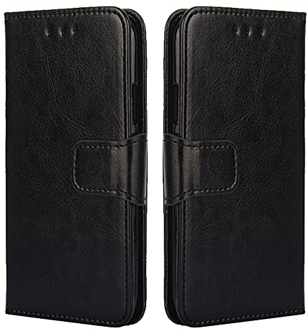 BellaCase Sony Xperia 1 VI Handyhülle, Hülle Leder Flip Case [Kartenfach] [Standfunktion] [Magnetschnalle] Wallet Case für Sony Xperia 1 VI(Schwarz)