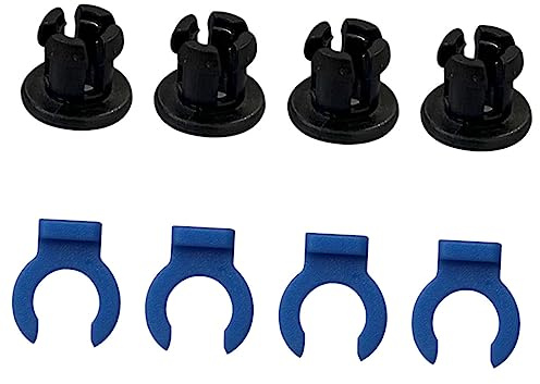 JECOMPRIS 3D Drucker Zubehör Set Hotend-Extruder-Spannzangen-Clip Und Spannzange Für Schnelle Montage Kunststoff 4 Stück Clips Und 4 Stück Spannzangen Für Präzises Drucken