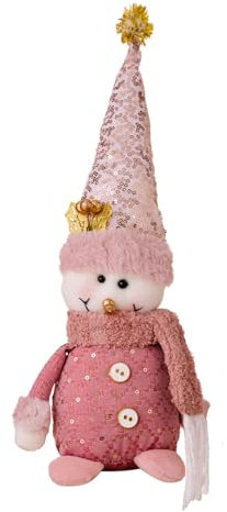 GMBYLBY Grande figura pupazzo di neve decorazione elegante decorazione da tavolo decorazione natalizia per casa e finestre
