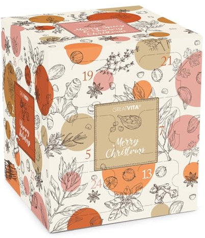 Gewürz-Adventskalender 2024 Edition 24 hochwertige Gewürzüberraschungen für Feinschmecker und Hobbyköche | Ideal für die Weihnachtszeit | GreatVita