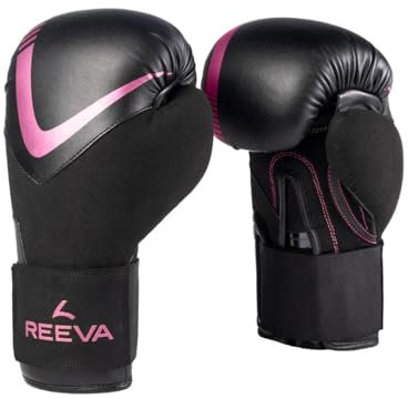 Reeva Gants de boxe - Cuir - Rose - 10 oz