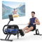 Dripex Rudergeräte für Home Gym, Wasserrudergerät, Einstellbare 6 Stufen Wasserwiderstand, 150KG Gewichtskapazität, Bluetooth, LCD-Monitor & Tablet-Halterung für Ganzkörpertraining