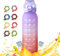 Air Gourde Up 1000ML, Bouteille Air Gourde Up Gourde Sport Paille avec 7 Stochastique Pods de Gout Gourde Aromatisée Air Gourde Up Tritan Water Bottle Fitness (Rouge Violet)