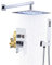 NBAAVBJV Shower s Duschmischer-Set mit beleuchtetem Duschkopf, Regenduschen-Wasserhahn-Set Rom, A