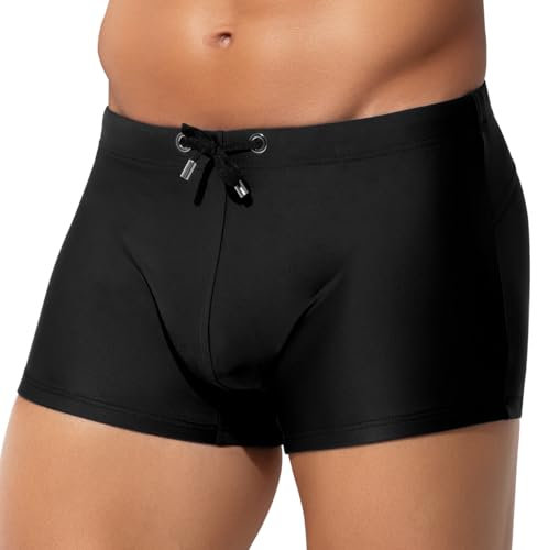 Casey Kevin Maillot de Bain Homme Boxer Short de Bain Plage Swimming Trunks Séchage Rapide avec Cordon de Serrage Réglable